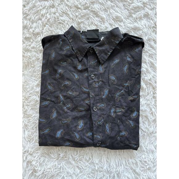 Permit Men’s Sz. L Fun Design Button Down Shirt. Funky, Retro Great Top - Picture 9 of 9